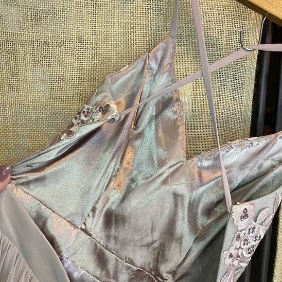 Women's PROMGIRL dance party flirty dress Small Mocha - Picture 6 of 10